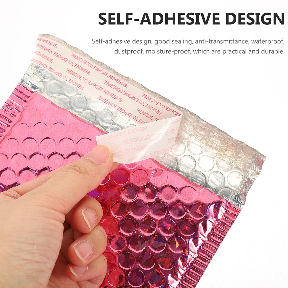 50Pcs Adhesive 6x10 Bubble Pouches Tear-Resistant Delivery Package Bags Excellent Sealing for E-Commerce Shipping Supply
