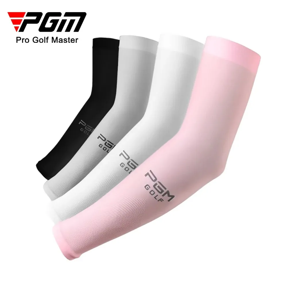 PGM 남녀공용 골프 티셔츠 액세서리, 암 슬리브 워머, 자외선 차단, 아이스 쿨, 통기성 야외 스포츠웨어, 4 계절 XT002, 1 쌍 