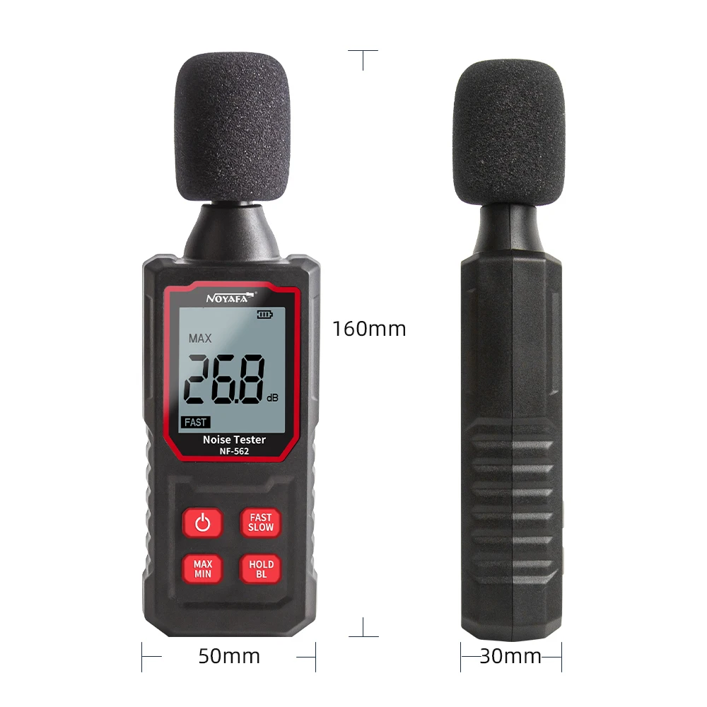 Decibel Tester High-precision Sound Level Meter Decibel Detector Handheld Noise Tester 30~130dB Noise Measuring Instrument