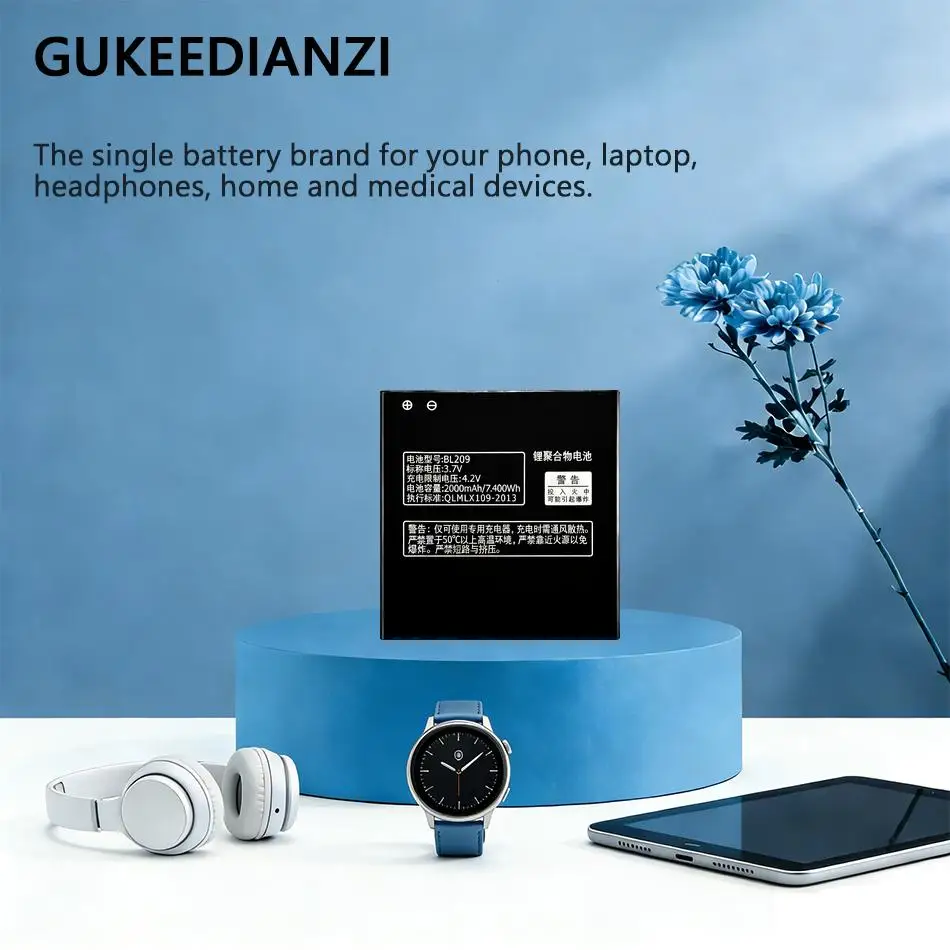 

Экологически чистая батарея BL209 емкостью 2000 мАч для мобильных телефонов Lenovo A706 A788T A820E A760 A516 A378T A398T