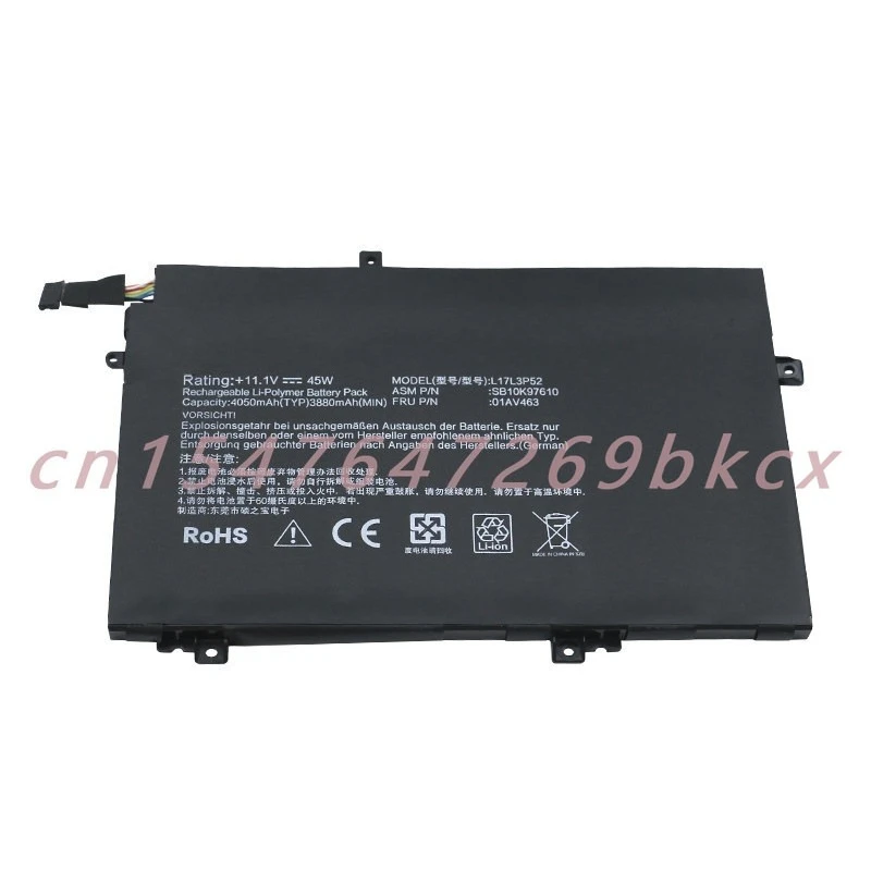 

High quality products For Thinkpad L480 L580 L14 Gen 1 TP00120A L17L3P52 Laptop battery