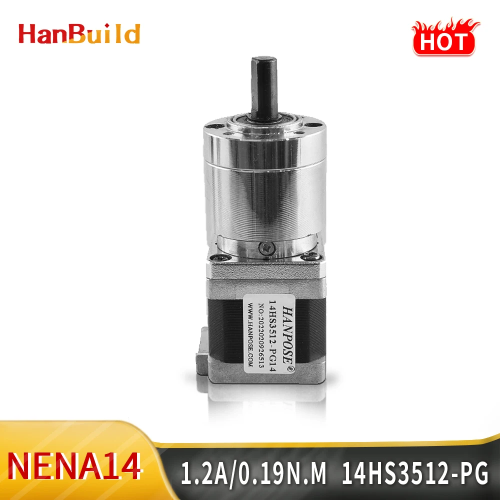 

Nema 11 Stepper Motor Gear ratio 5:1 14:1 19:1 40mm Planetary Gearbox High Torque Geared Stepper Motor 1.0A