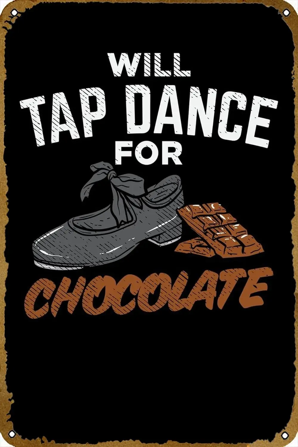 Will Tap Dance For Comics Poster Comics Vintage Tin Metal Sign 8x12 Inch Wall Decor 8 x 12 Inch sign