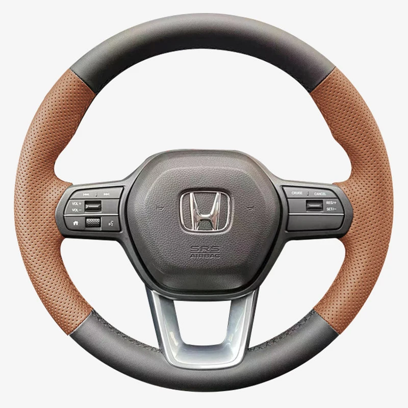 

Оплетка из микрофибры для руля автомобиля Honda Civic 11, Accord 11, CR-V, HR-V, ZRV 2023-2026, Breeze 2025, Pilot 2023
