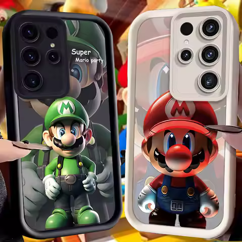 Super M-Marios Bros Case for Samsung Galaxy S24 S23 S22 S21 Ultra Plus S20 FE A55 A54 A53 A52 A52S A51 A50 A50S A35 A34 Cover