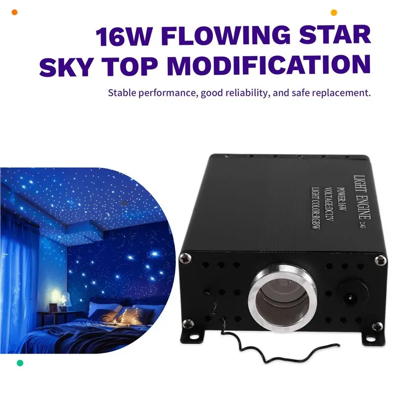 RGB Fiber Optic Light Engine 12V 16W With Remote Control