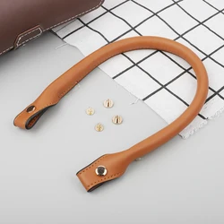 2 adet çanta askıları hakiki deri DIY el yapımı kolları siyah kahverengi Crossbody omuz çantası kolu 53cm için yedek kayış