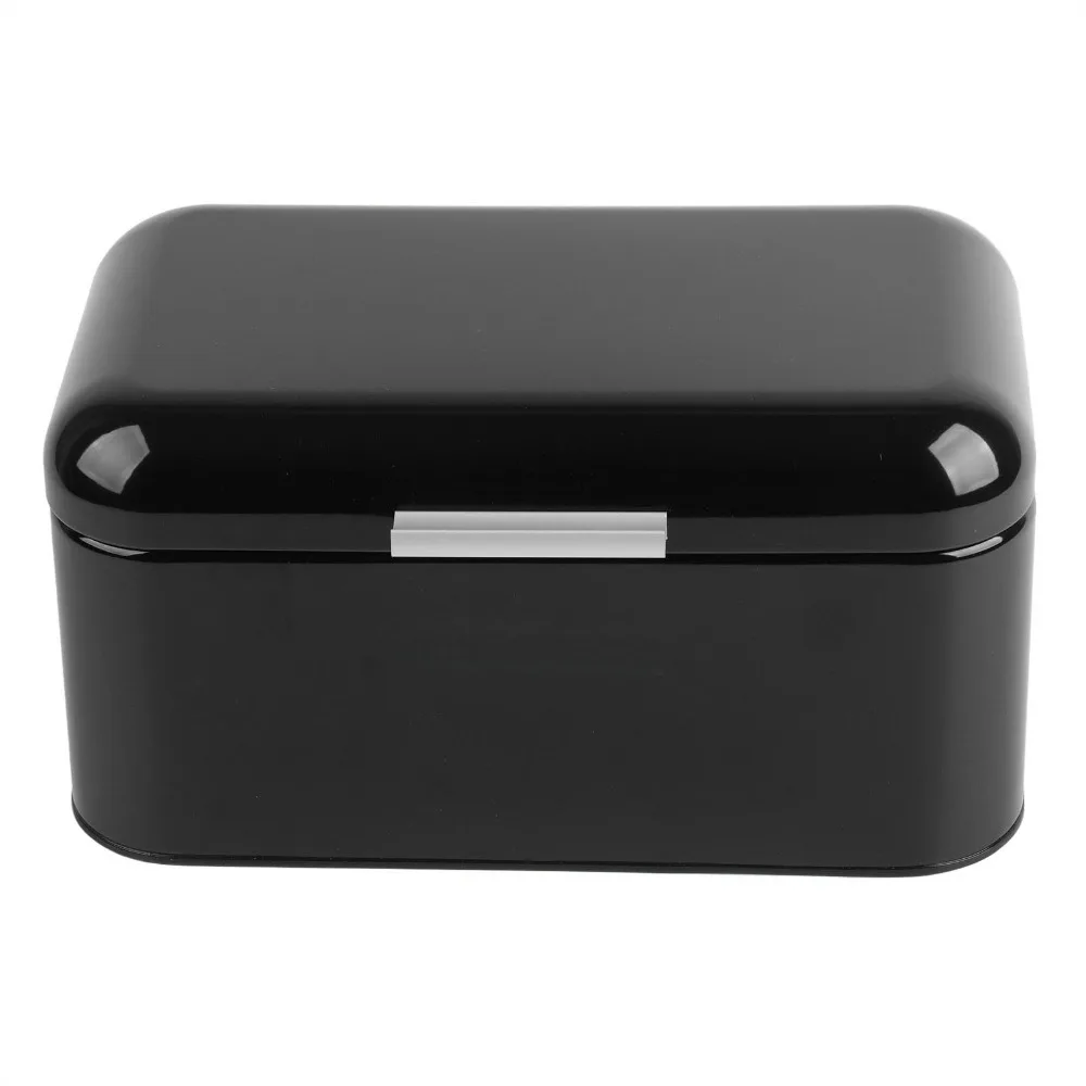 Portable Iron Metal Bread Box With Lid Red/Blue/Black Bread Storage Container Bread Keeper Container Travel Use