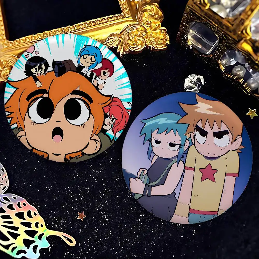 Funny Scott Pilgrim Vs The World Badge Pins For Friend, Backpack, Clothing, Collectible Accessories, Jewelry Gift