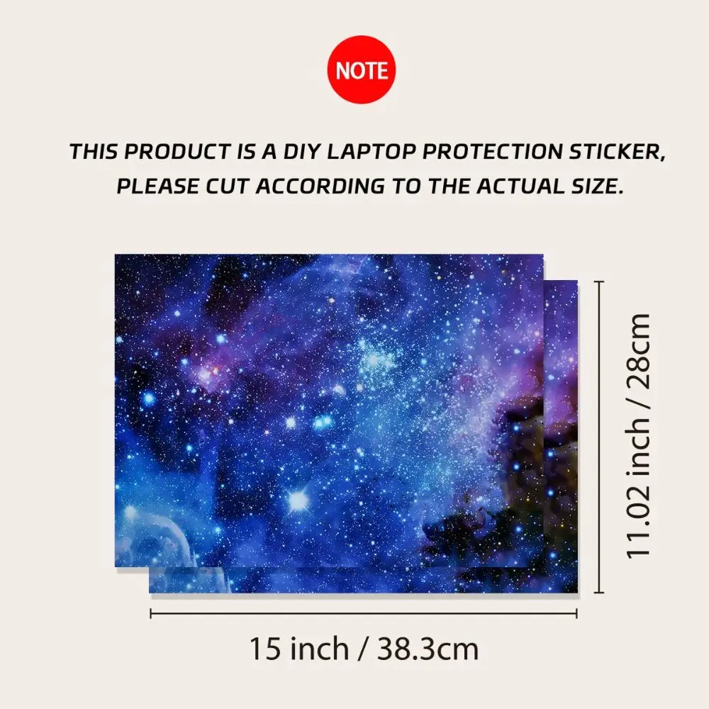 DIY 15inch Laptop Stickers Skins A+C Side Scratch-proof Notebook Computer Cover Skin for Macbook /HP / Dell / Lenovo / Acer