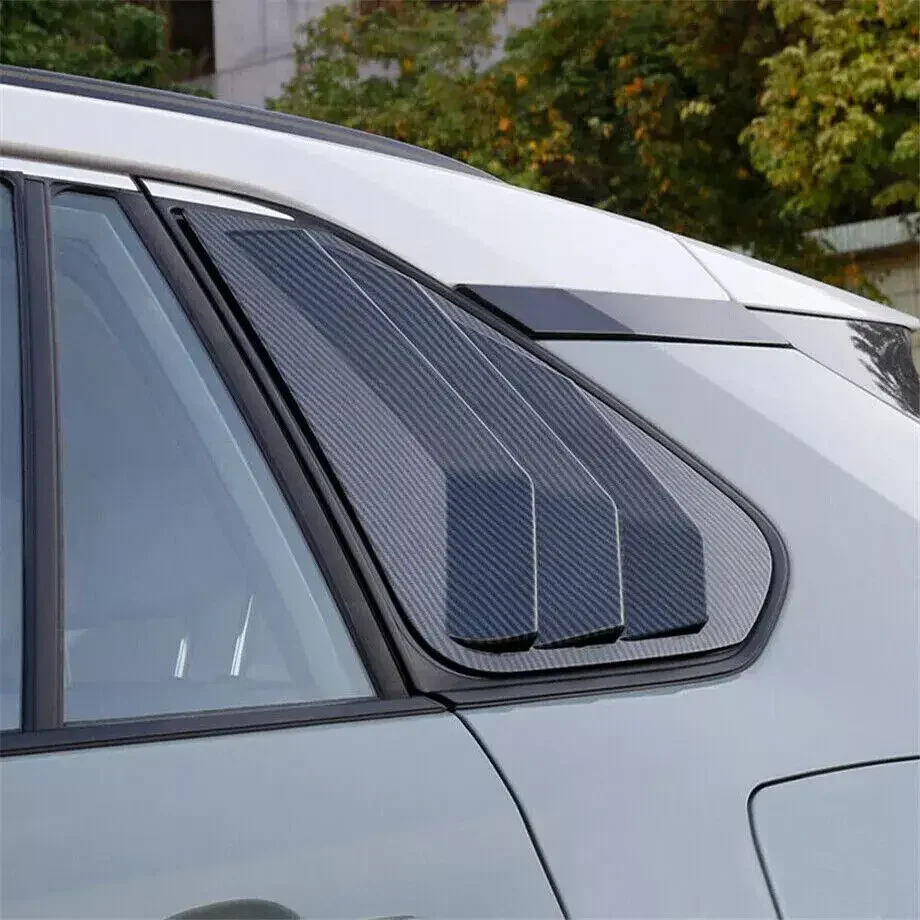 For Toyota RAV4 2019 2020 2021 2022 2023 Car Rear Window Louver Shutter Cover Side Vent Trim Sticker Scoop Exterior Accessories