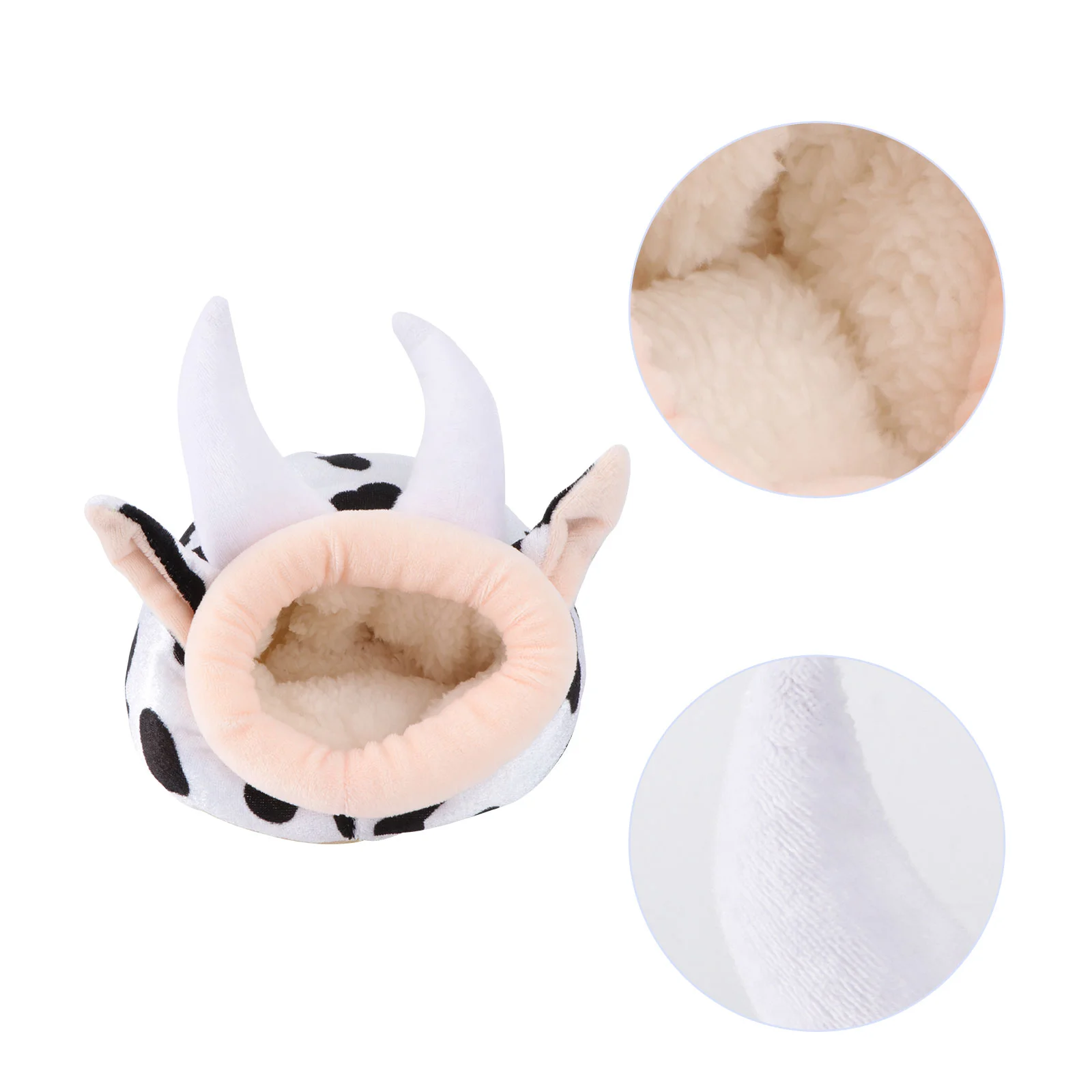 Small Pet Cow Cotton Nest Bed Supply Keep Warm Hamster Cage Accessories House Lovely Durable Crystal Super Soft Fabric