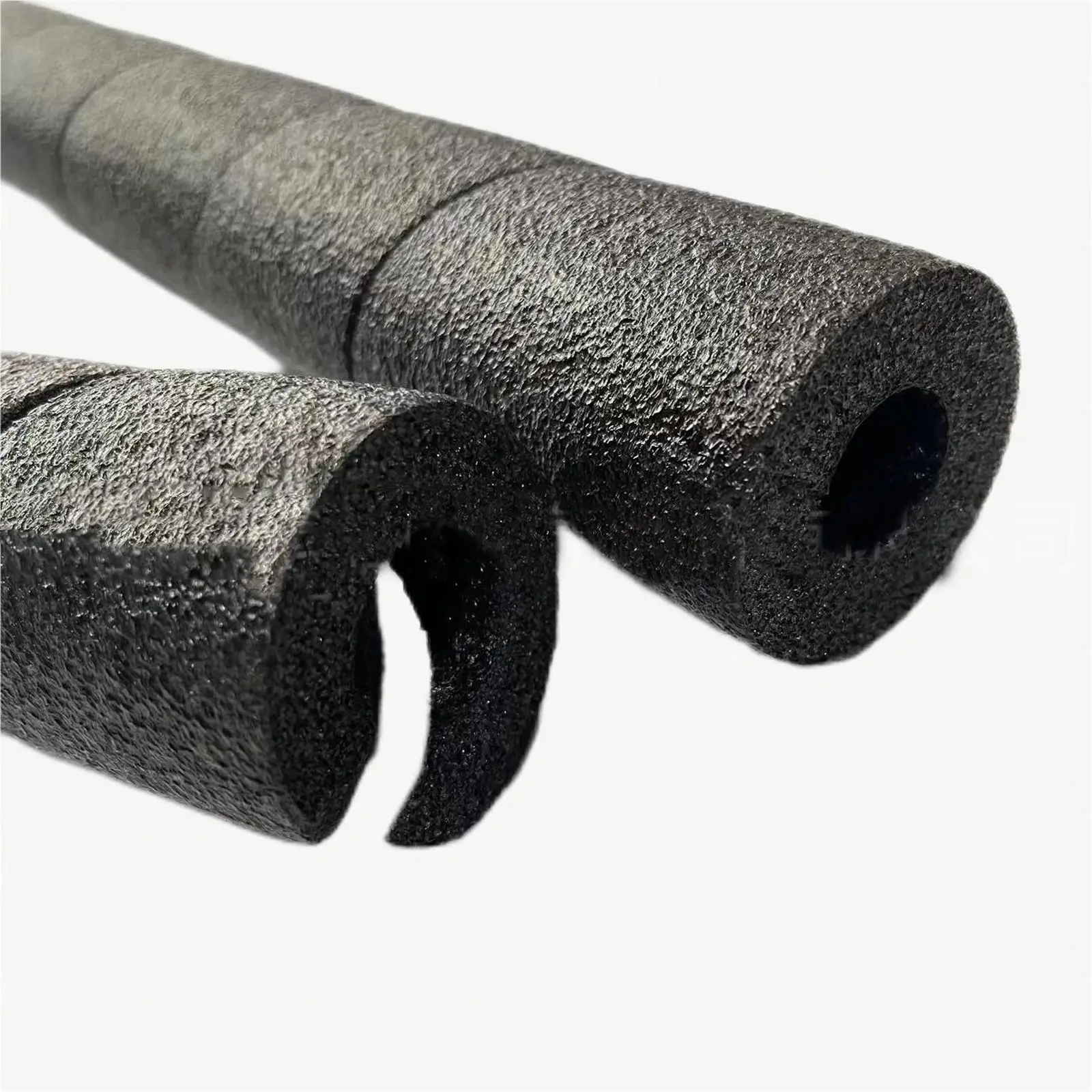 Foam Pipe Cover Tube Insulation 2cm Thick Black EPE Hollow for Outdoor Cold Water Pipe Winterizing Protection