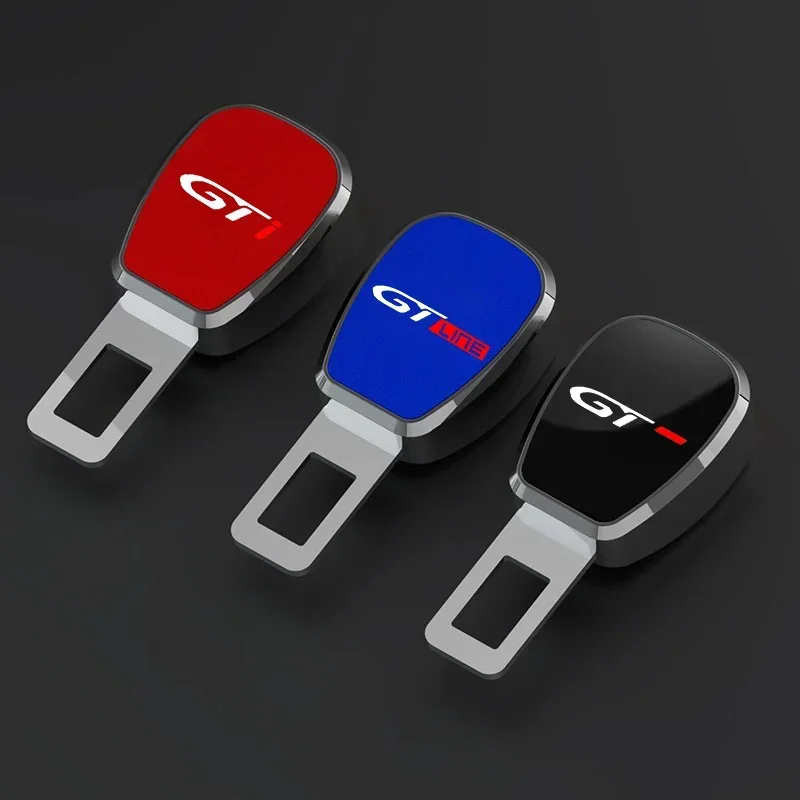 Car Seat Belt Buckle Plug Auto Safety Strap Extension Accessories interior For Peugeot gt gti gtline gt line 508 5008 308 2008 - view 2