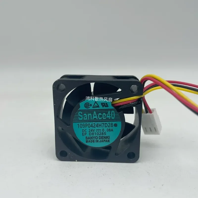 for 109P0424H7D28 New Genuine Sanyo 4015 24V 0.08A Numerical Control Machine Tool Inverter Fan