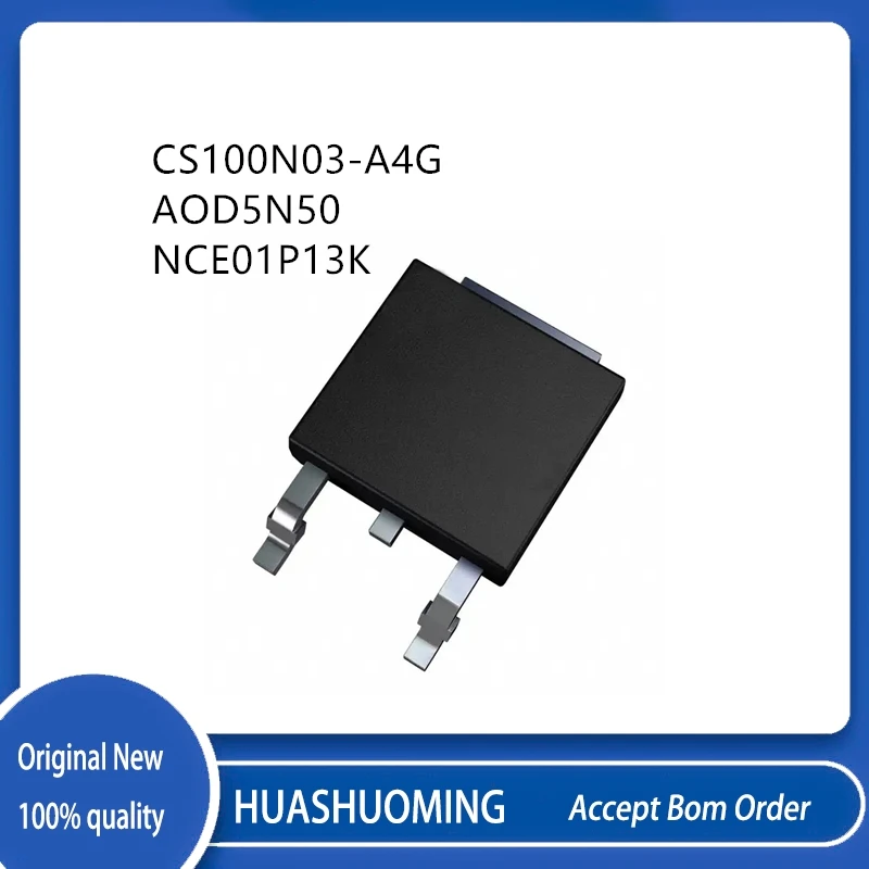 100 unids/lote CS100N03-A4G CS100N03 5N50 D5N50 AOD5N50 NCE01P13K NCE01P13 NCE01P TO-252
