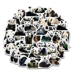 10/30/50pcs Cute Panda Stickers Waterproof Skateboard Motorcycle Guitar Luggage Laptop Bicycle Sticker Kids Toys