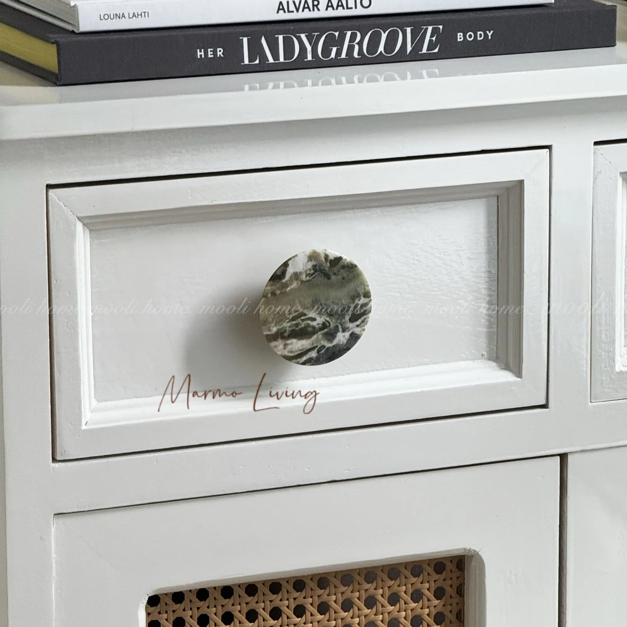 

Luxury Natural Marble Handles Custom Wardrobe Door Knobs Furniture Drawer Pulls