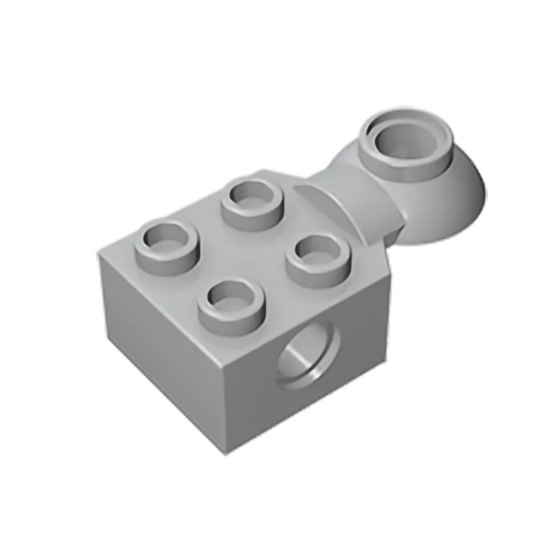 GDS-1089 Technical, Brick Modified 2 x 2 with Pin Hole, Rotation Joint Ball Half compatible with lego 48170