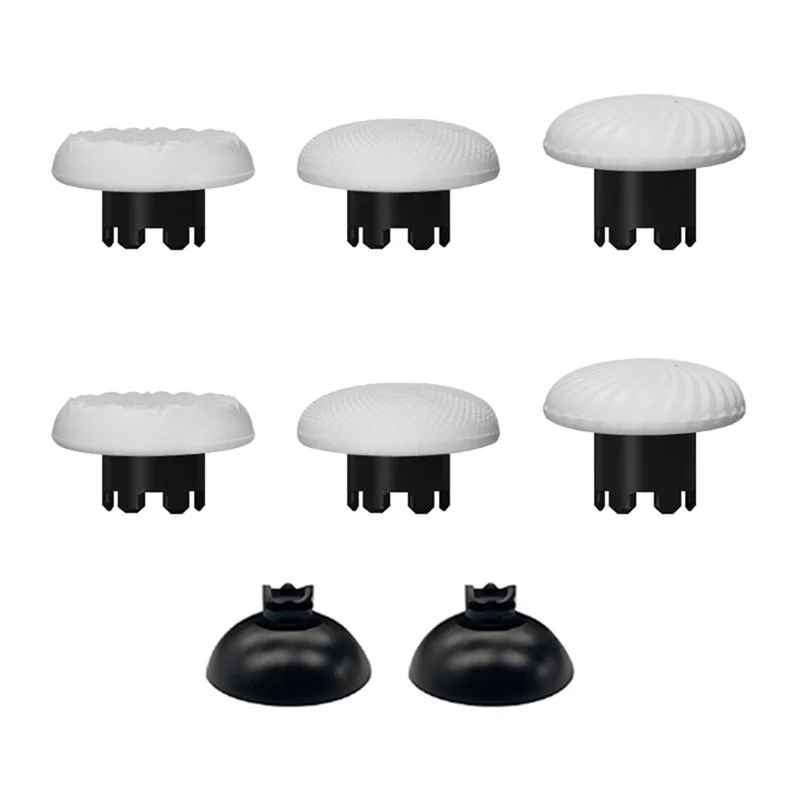 ABMF-Game Console Joystick Triggers Buttons For PS5 Replacement Thumbsticks Joysticks Cap White