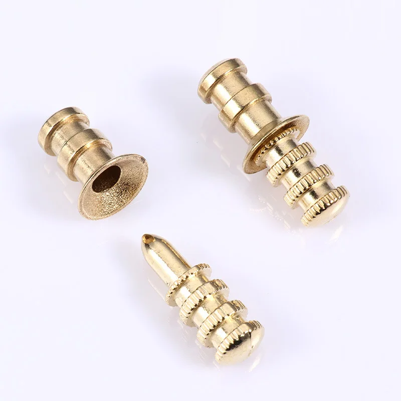 5PCS Dining Table Copper Cover Dining Table Copper Pin Central Axis Shaft Zinc Alloy Guide Pin Bamboo Chair Positioning Pin