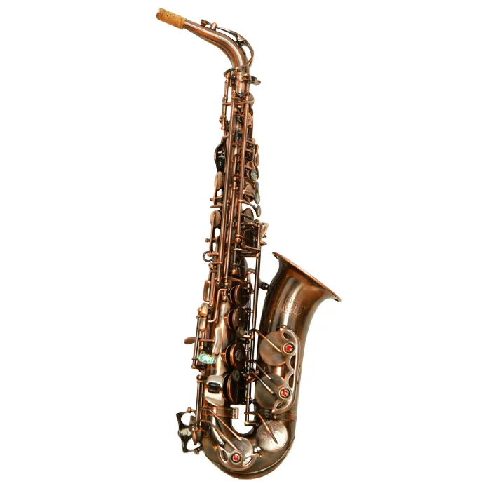 Rotes Antikes Professionelles Altsaxophon Musikinstrumente