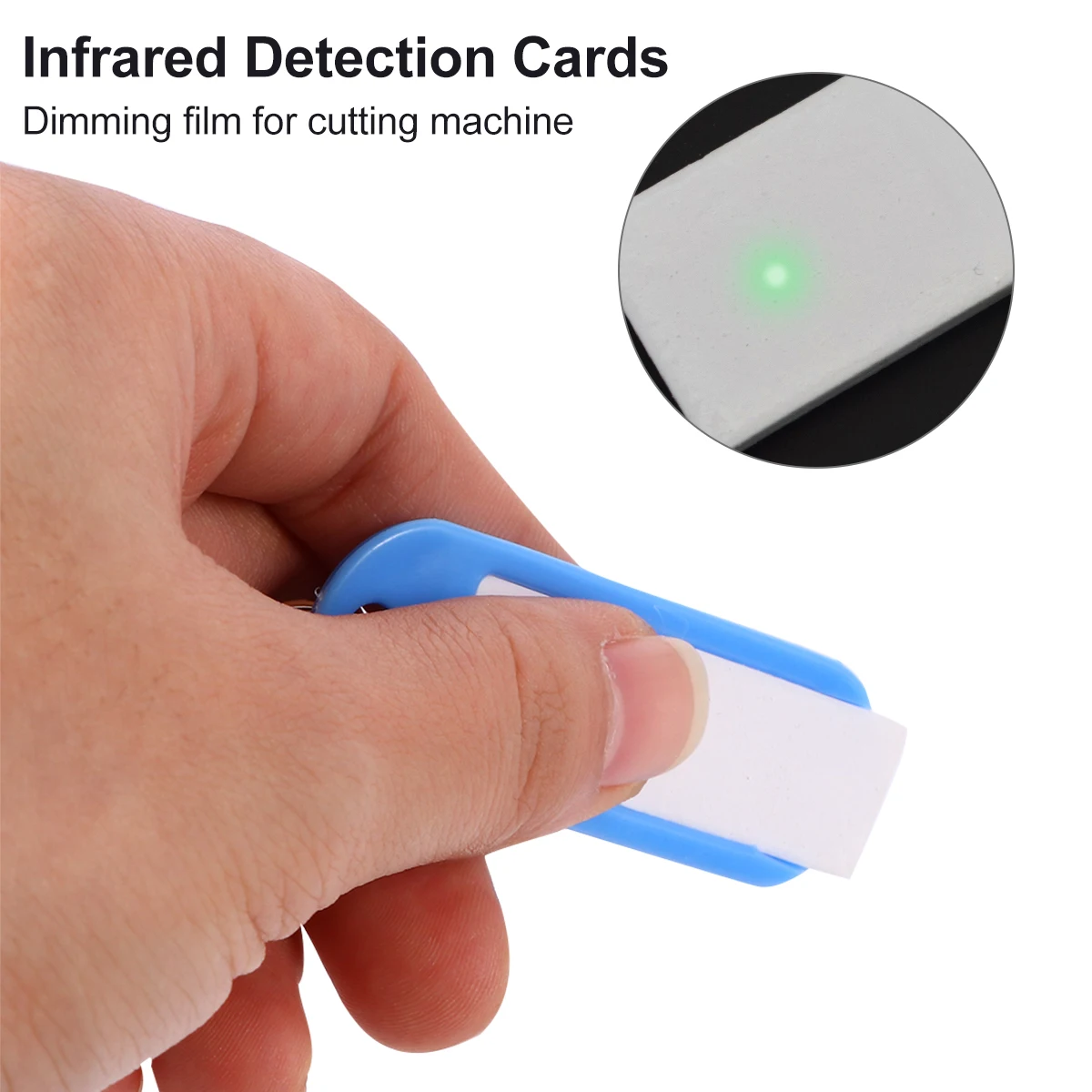 

1pcs Alignment Card 1064Nm Ir Display Board Green Light 20X15Mm Sensitive Area Frequency Doubler Film