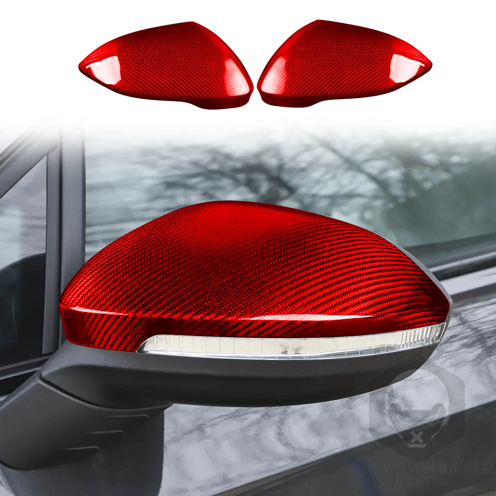 For Volkswagen Golf 8 Lamando ID3 2021–2025 Carbon Fiber Rearview Mirror Car Exterior Accessorie Modification Decoration Sticker view 5