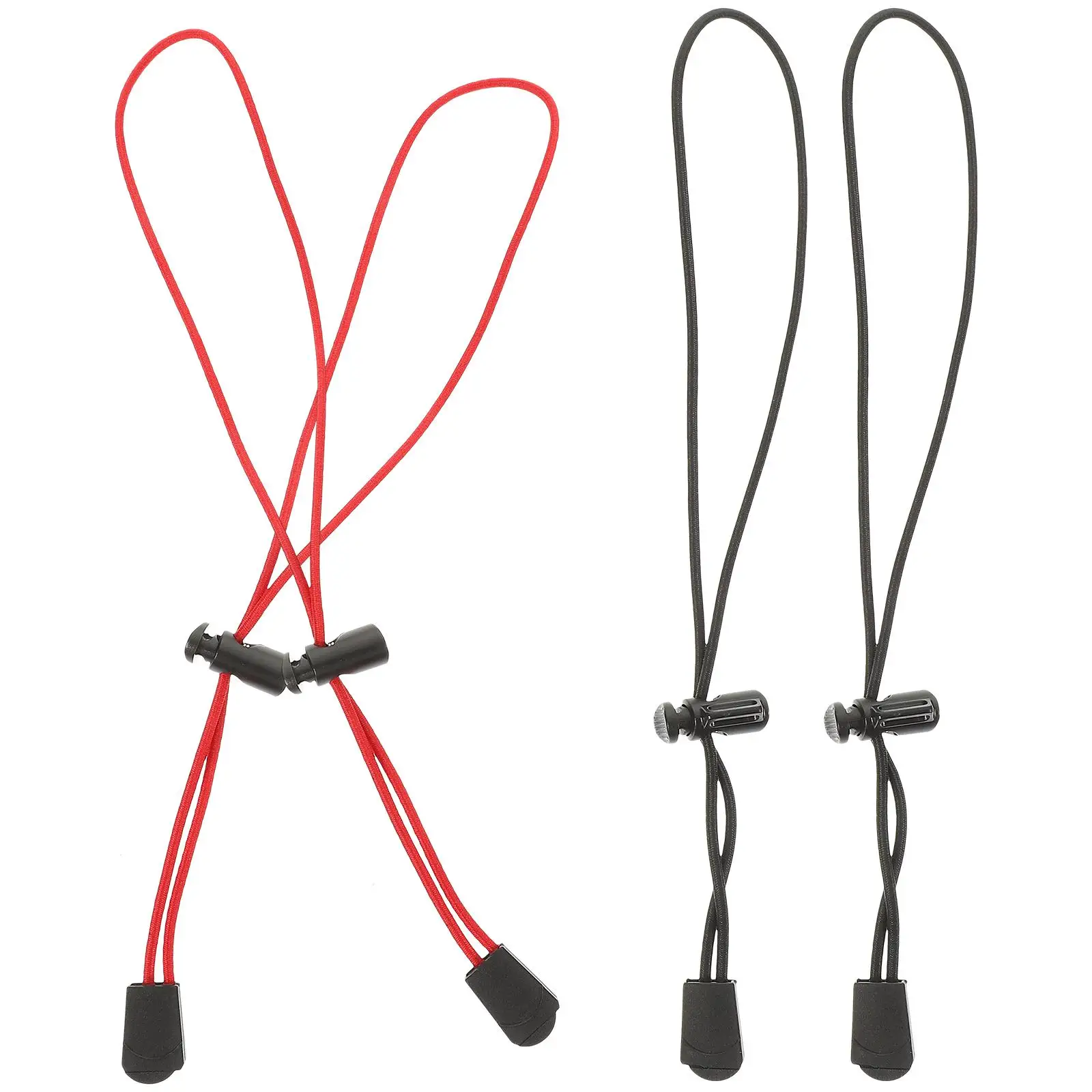 

4PCS Travel Storage Rope Lashing Straps Backpack Elastic Cord Light Bungee Adjustable Fastening Belts Outdoor Bundling