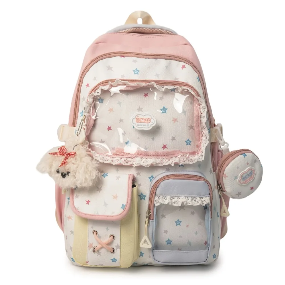 

New with Pendent Cutecore Backpack Aesthetic Y2k Shoulder Bag JK Ita Bag Purse Daypack