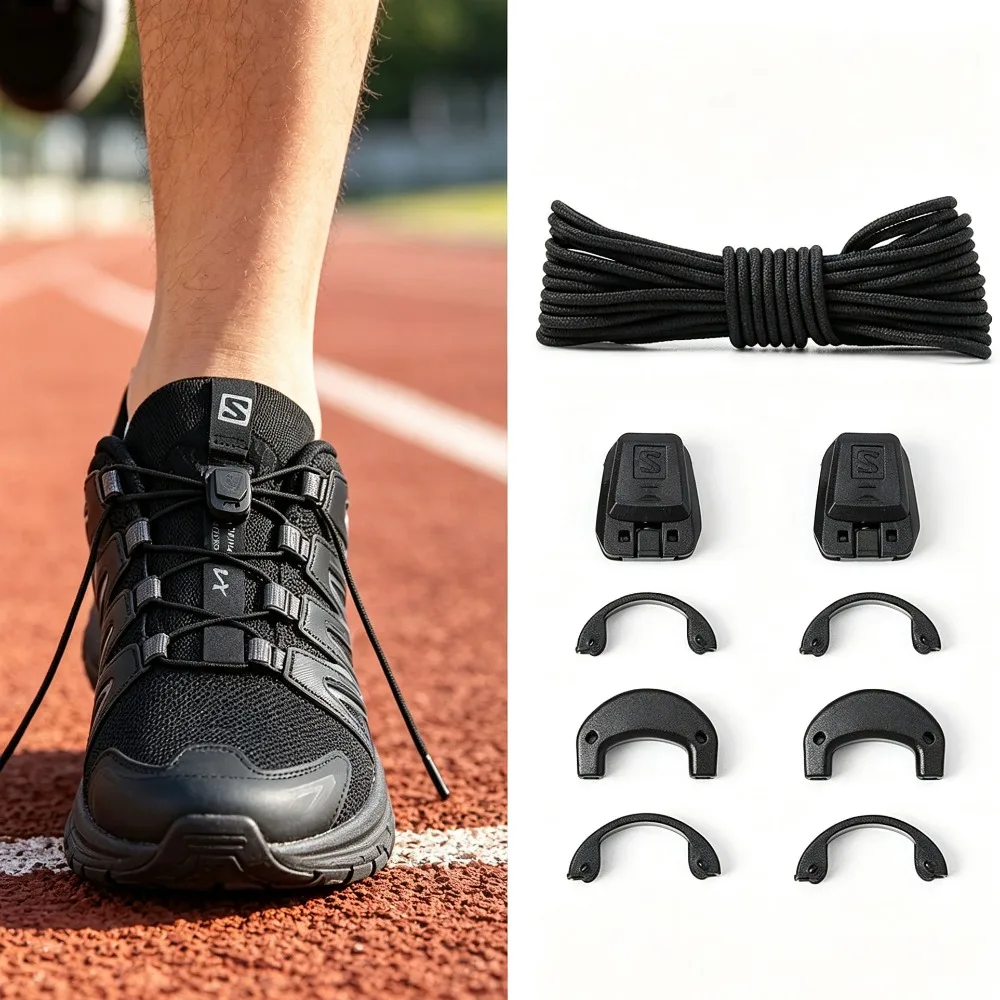 Elastic Round No Tie Lazy Shoelaces Without Ties Sneaker Shoe Decor Accessories Running Use for Adults Children