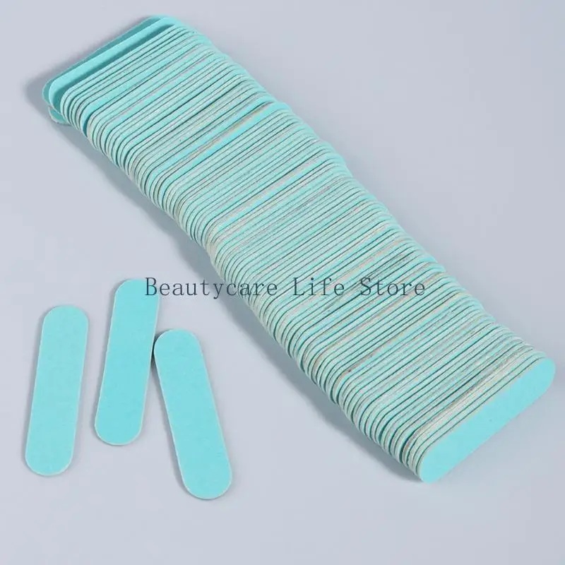 652C 50Pcs Professional Buffering Files Wooden Files Double Sided File Strip Manicure and Pedicure Tools Gift