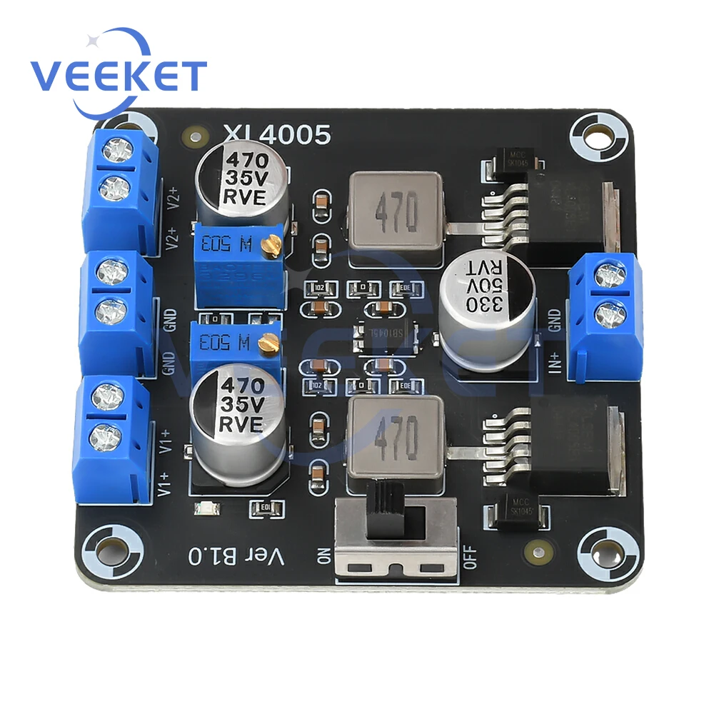 DC-DC 5–32 V bis 0,8–30 V Step-Down-Board, einstellbares Modul, Batterieladegerät, einstellbares Konstantstrom-Modul, Schaltnetzteil