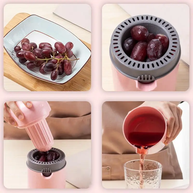 عصارة يدوية عصارة فواكه الحمضيات والبرتقال مع غطاء دوران الصحافة المضادة للانزلاق مخرطة لأدوات المطبخ فاكهة العنب والليمون #5