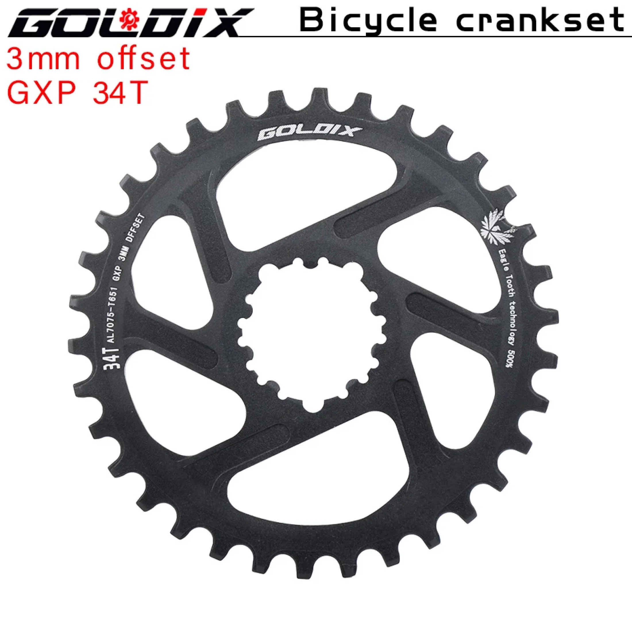 GOLDIX FORGXP Road Bike 30-48T Chainring Direct Mount 7-12S Narrow Wide Bicycle Chainwheel forSRAM 3 Bolts Crankset Cycling Part