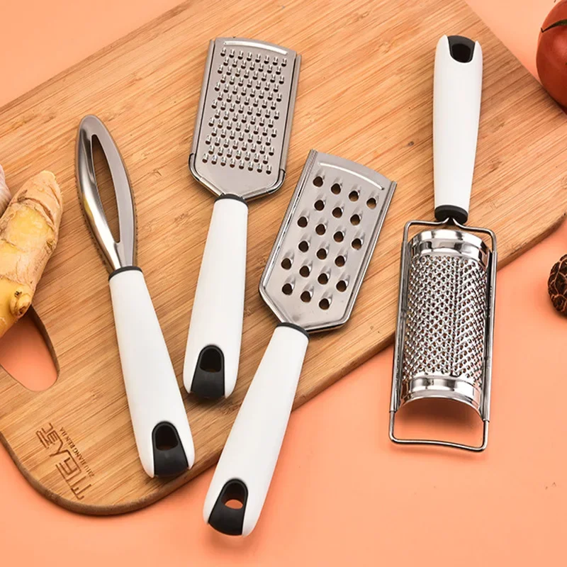 Multi-functional  fruit and vegetable Kitchen tool Stainless steel cheese grater Silk grater Fish scale