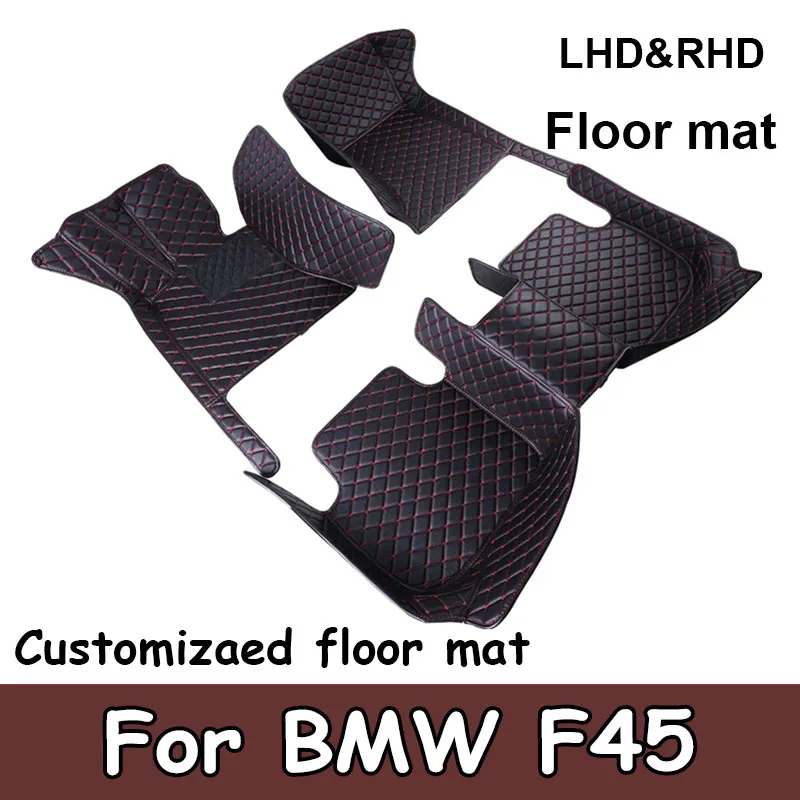 Custom Car Floor Mat for BMW F45 2 Series Active Tourer 2015 2016 Interior Details Car Accessories Carpet