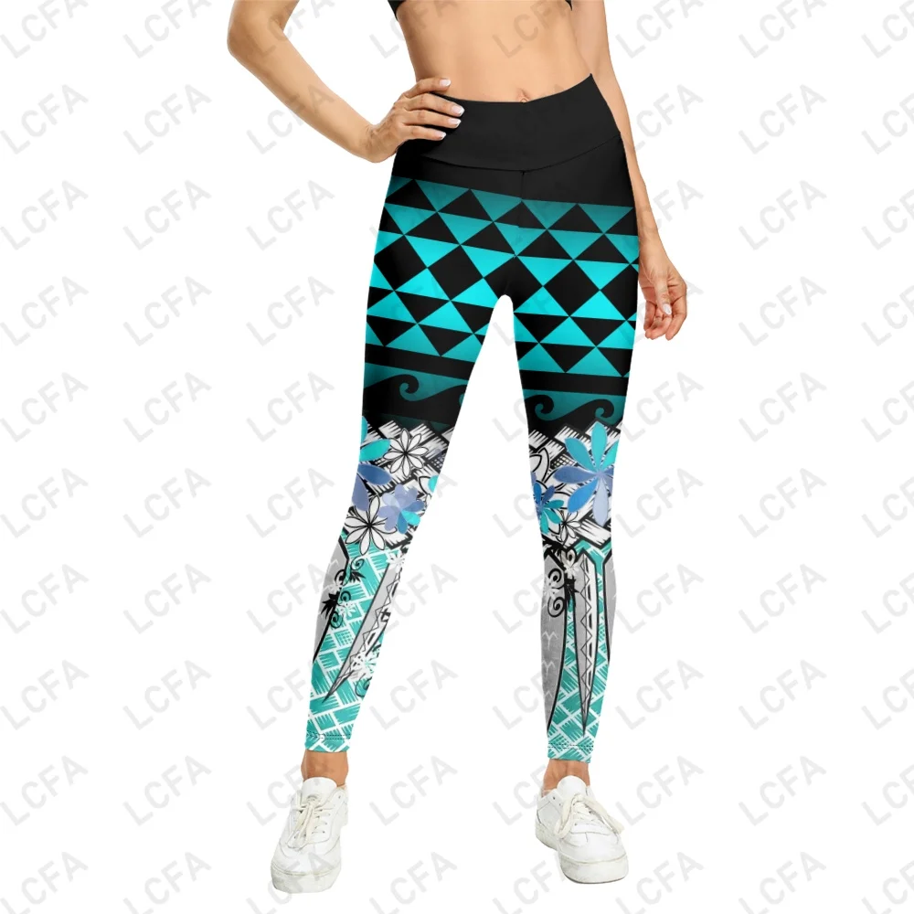 Tahiti-Leggings College en 3D pour femmes, style tribal country, mode, peinture arc-en-ciel, sexy, élastique, slim