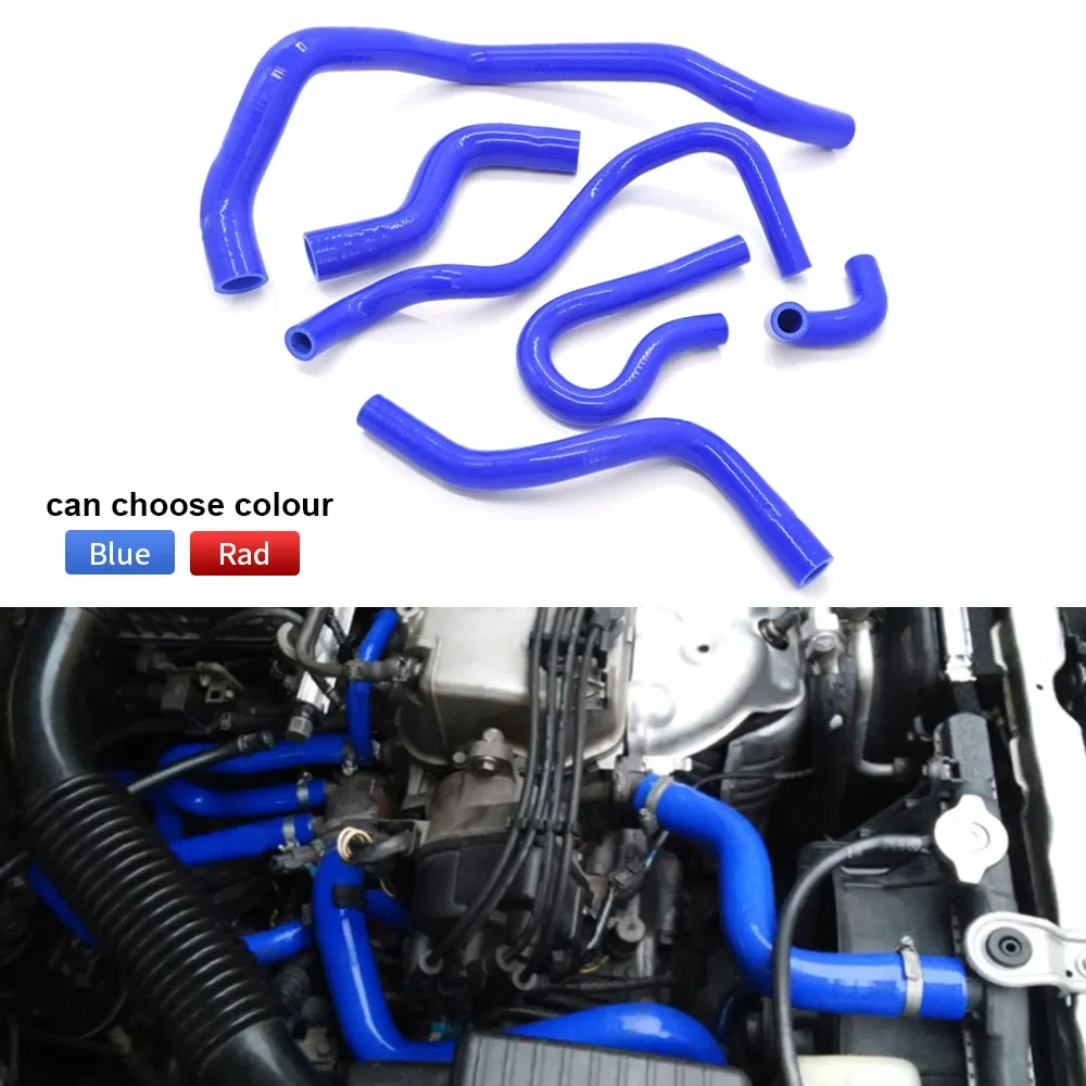 

Silicone Radiator Hose Kit Fit For Honda Civic 1.6L SOHC D15 D16 EG EK 1992-2000