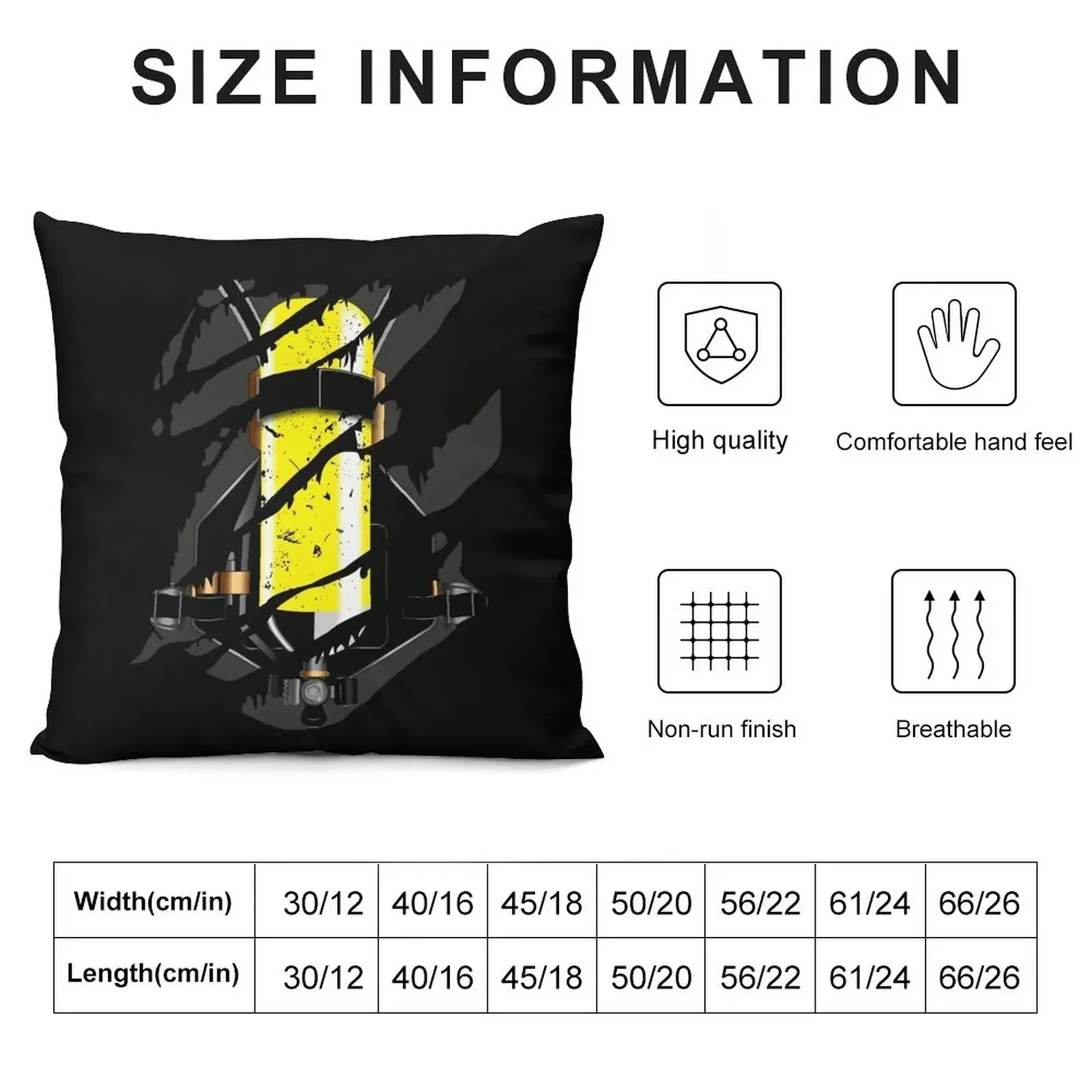 Firefighters compressed air bottle - cool gift Throw Pillow Sofa Decorative Covers autumn decoration Cushion Cover Set pillow