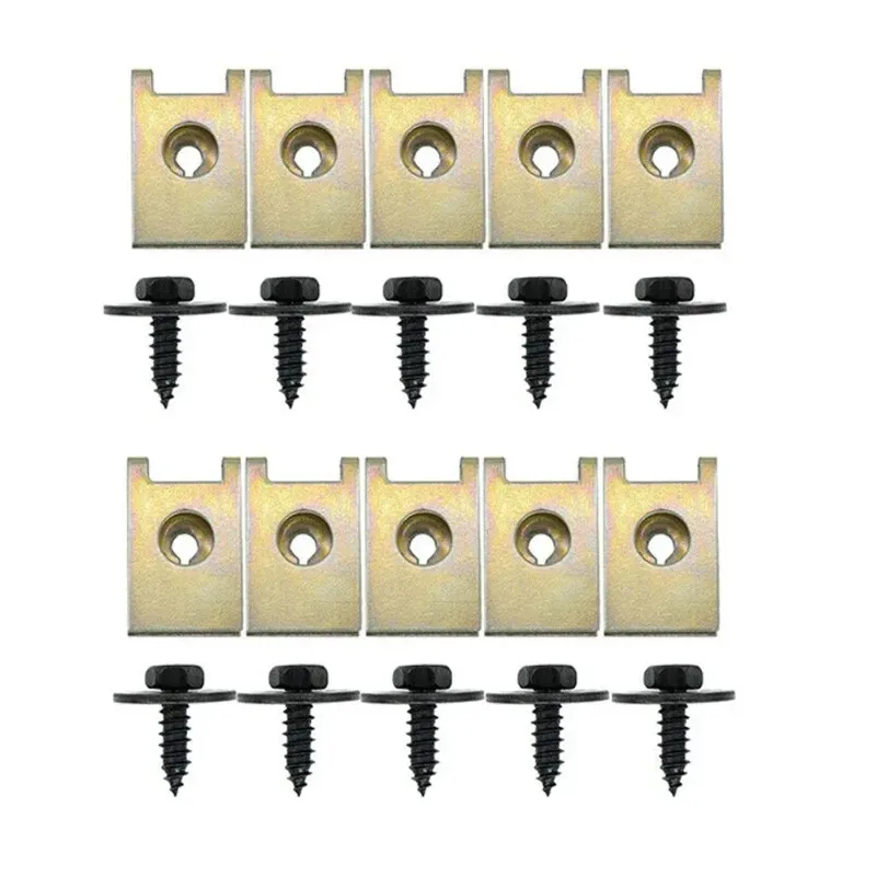 20pcs Hex Head Tapping Socket Bolt Screw Clips With Speed Fastener Engine Shield For Under Tray Splash Guard For BMW image 2