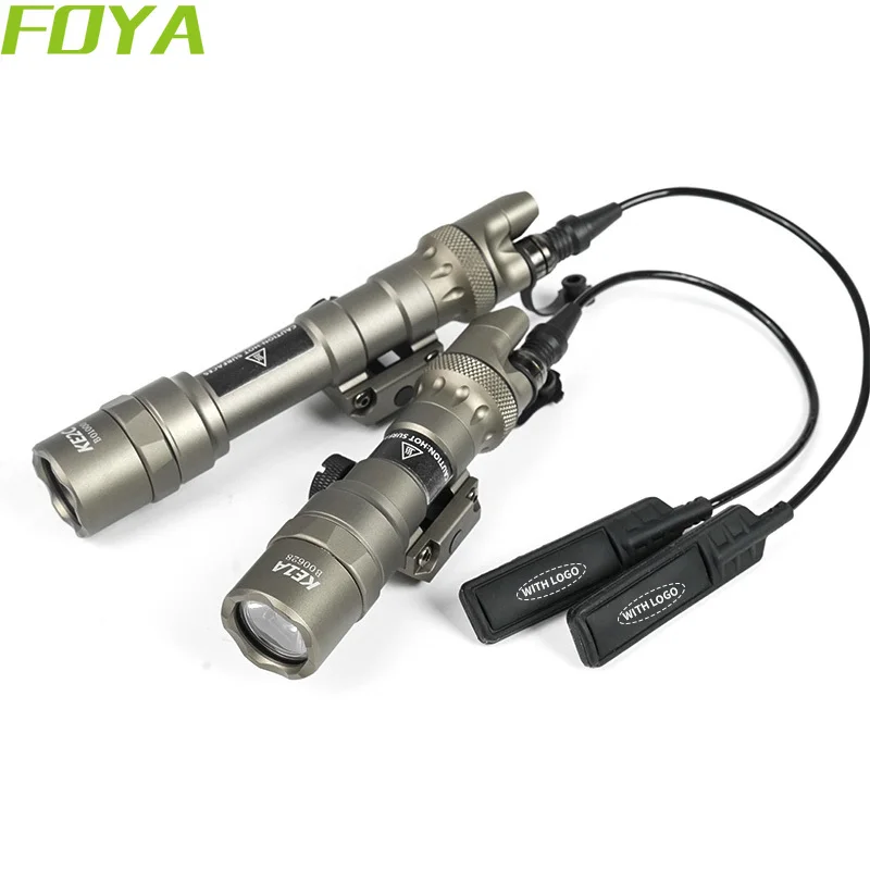 

M300B M600B Металлический фонарик Scout Light Тактический фонарь для страйкбола Двуфункциональный переключатель давления подходит для планки Пикатинни 20 мм