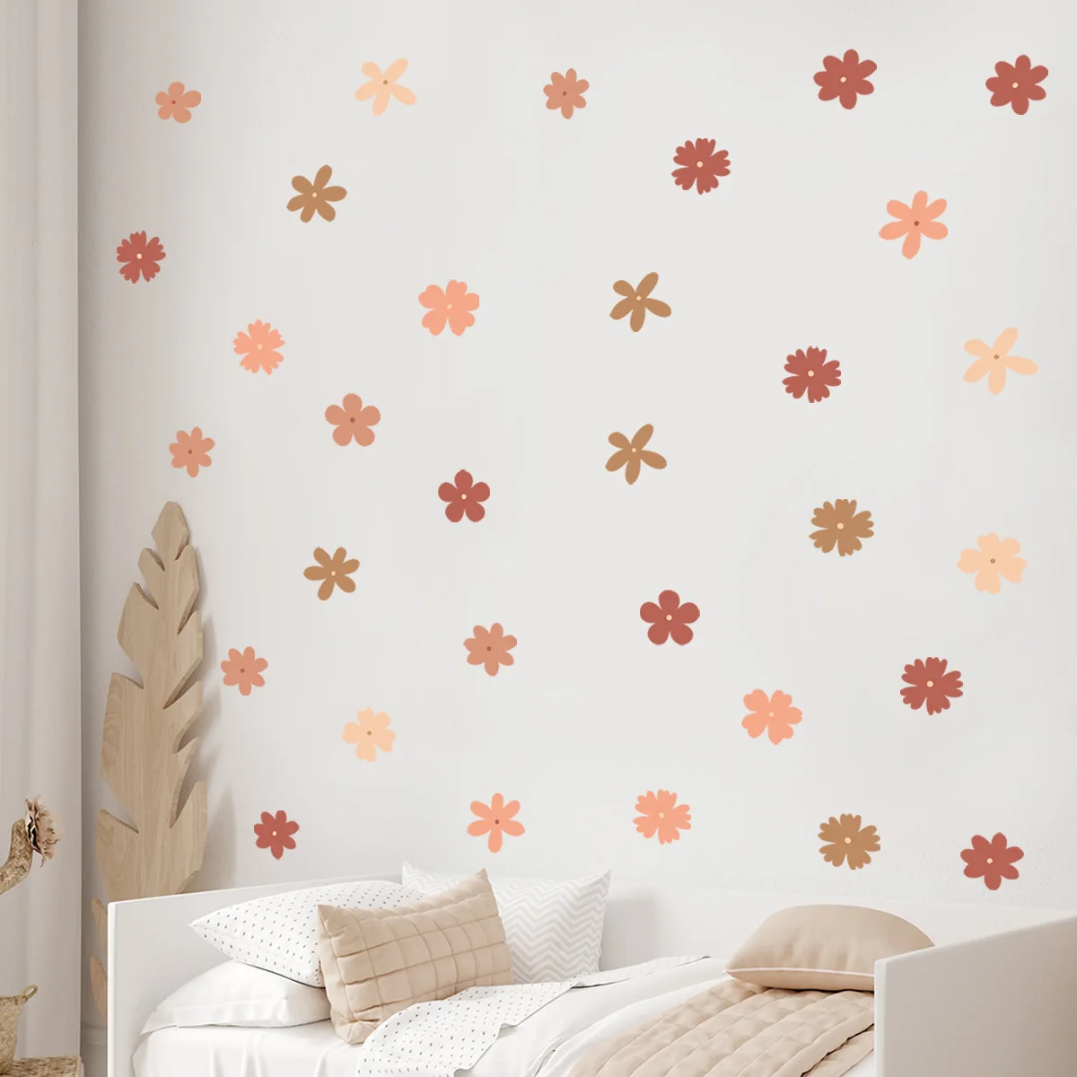 30*60cm Creative Color Small Flower Wall Sticker Background Wall Living Room Bedroom Restaurant Decoration Wall Sticker Ms6204