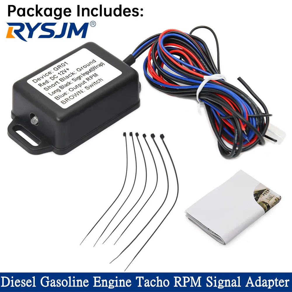 Waterproof Diesel Petrol Engine Tacho RPM Signal Adapter Tachometer Sensor Alternator 4 Pulse per Round 12V/24V Available