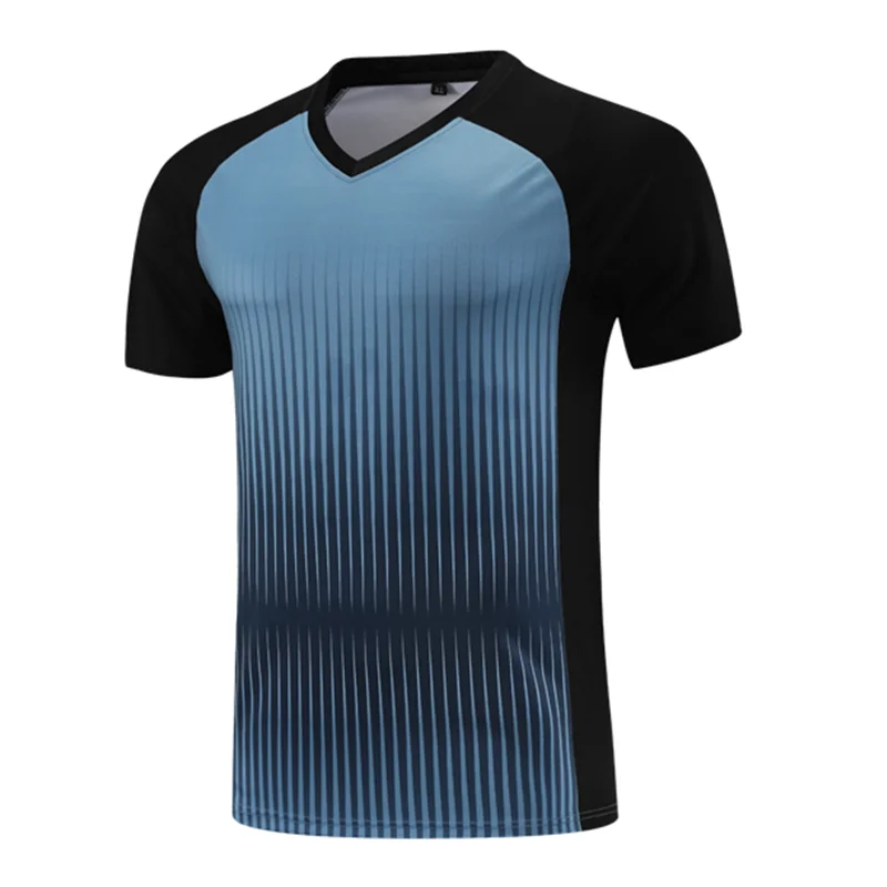 Professional Referee Basketball Jersey Adult Badminton Table Tennis Umpire Shirt Stripe Short Sleeves V-neck Match Judge Tops