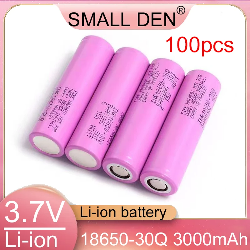 30Q-JT 3.7V 3000mah Rechargeable Li-Ion Battery 30A Discharge For INR18650 Flashlight Car LED lights high power original power