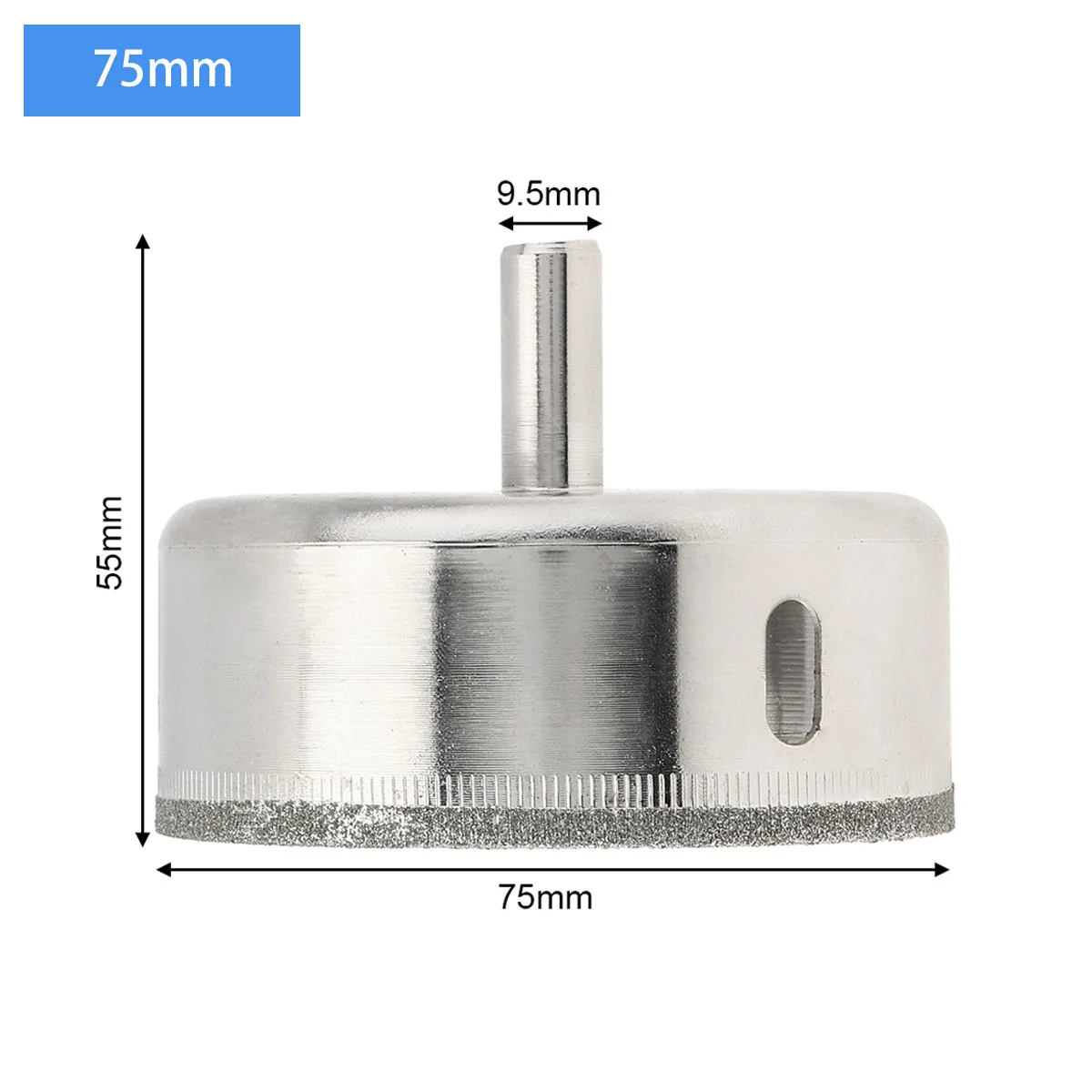 الماس المغلفة الأساسية هول المنشار مثقاب الخشب عدة 45 مللي متر 55 مللي متر 75 مللي متر الزجاج الحفر ثقب فتاحة ل بلاط كوب سيراميك ثقب المنشار الحفر بت