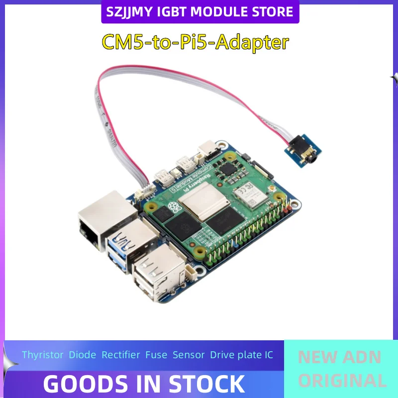 CM5 to Pi5 expansion board RJ45 Gigabit Ethernet port/HDMI/audio interface   NEW ORIGINAL IN STOCK