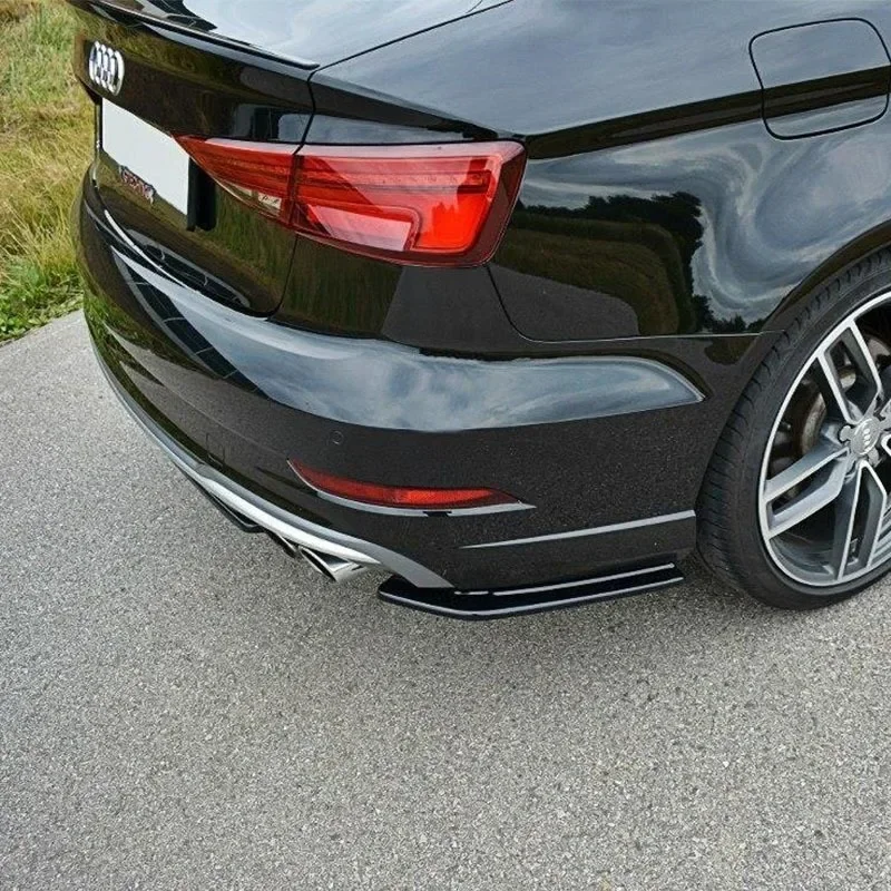 Tylny Splitter Maxton Style 1:1 do Audi S3 8V Facelift Sedan 2017-2020 Dyfuzor Tylnego Zderzaka Spoiler Splitter Bodykit Tuning — zdjęcie 3