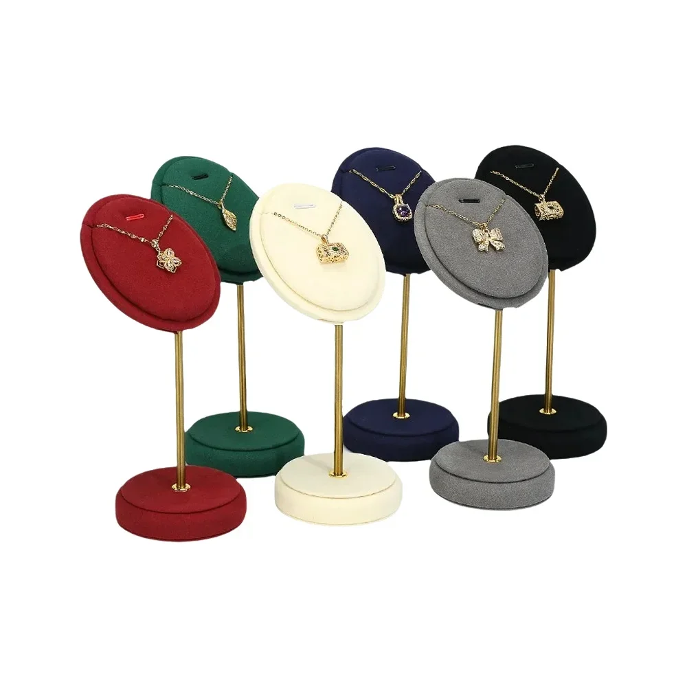 

Creative Metal Necklace Display Stand with Ultra-fine Pendant Jewelry Prop Decorative Display Stand.